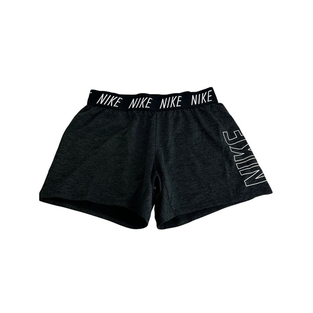Nike Girls Youth Size XL Gray Dri-Fit Trophy Running Shorts 910252-010